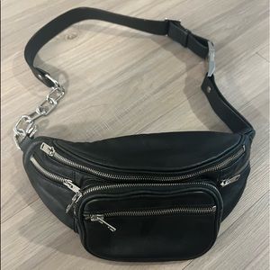 Alexander Wang Attico Black Leather Belt Bag
